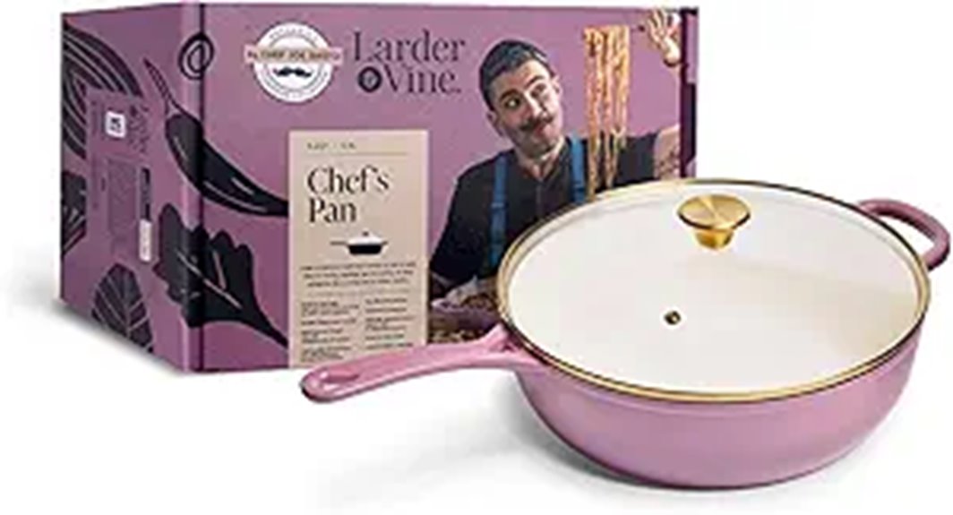 Chef Joe Sasto Enameled Cast Iron Saute Pan