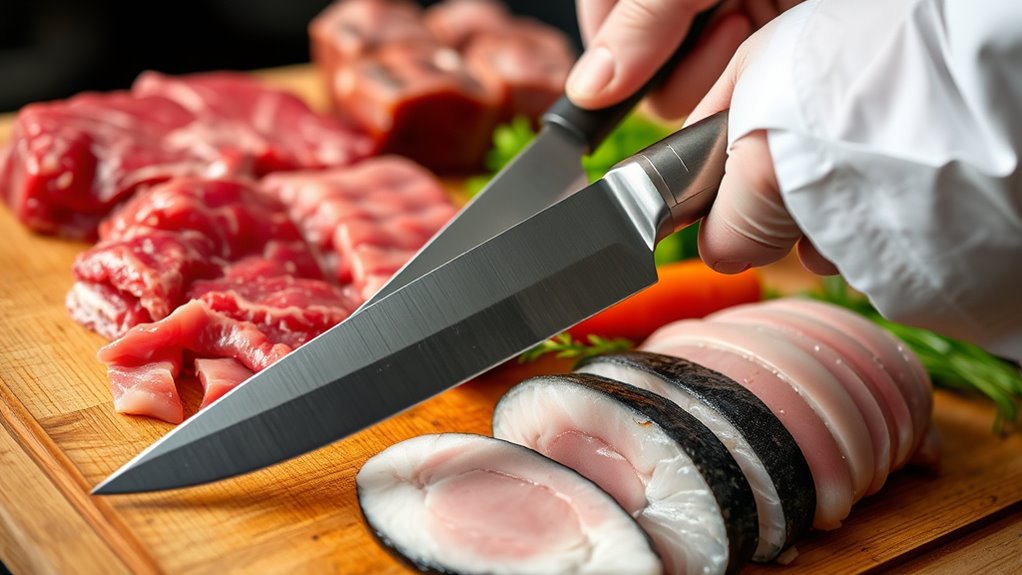 choose appropriate butchering tools