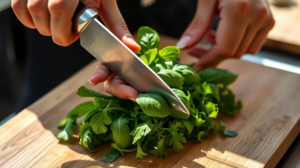 choose fresh fragrant herbs