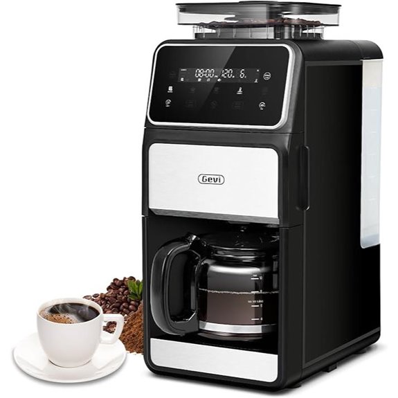 Gevi 10-Cup Coffee Maker with Built-in Grinder