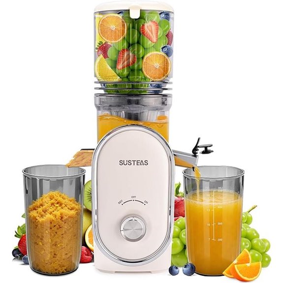 SUSTEAS Cold Press Juicer with 5.3 Feed Chute