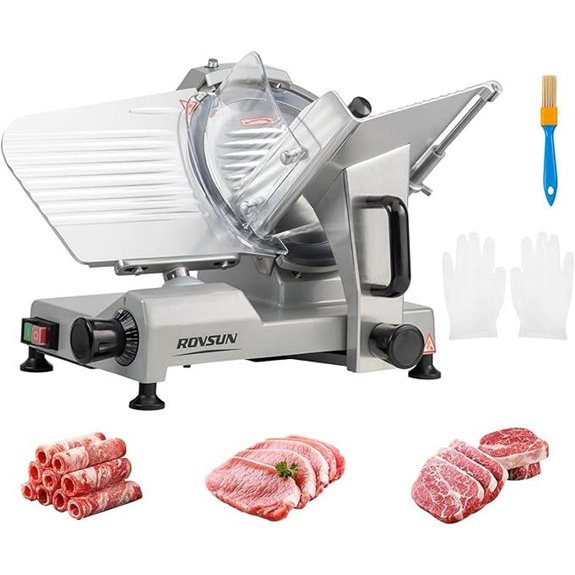 ROVSUN 10 Commercial Meat Slicer with Adjustable Thickness