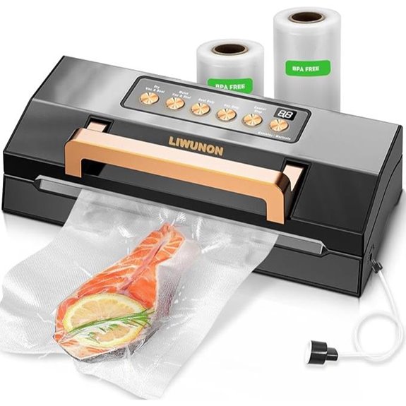 Commercial Vacuum Sealer with Cutter and Bag Rolls