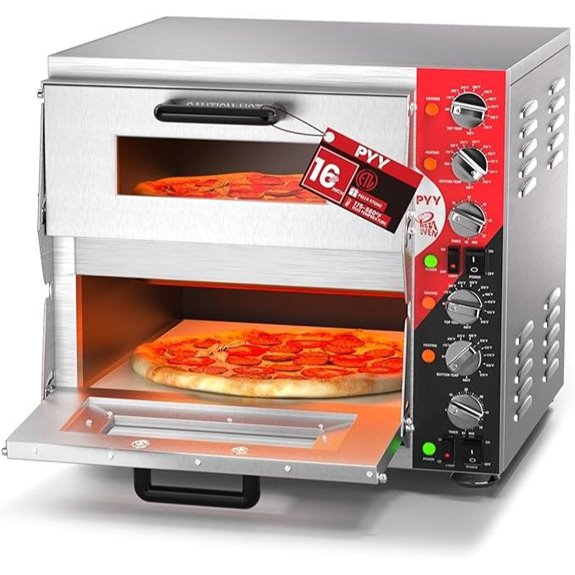 PYY 16-Inch Indoor Electric Double-Decker Pizza Oven