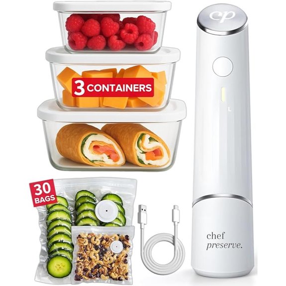 Chef Preserve Compact Food Vacuum Sealer Kit