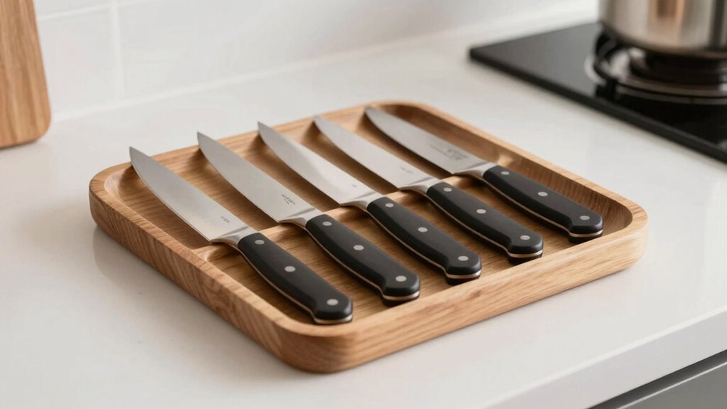 compact kitchen knife storage