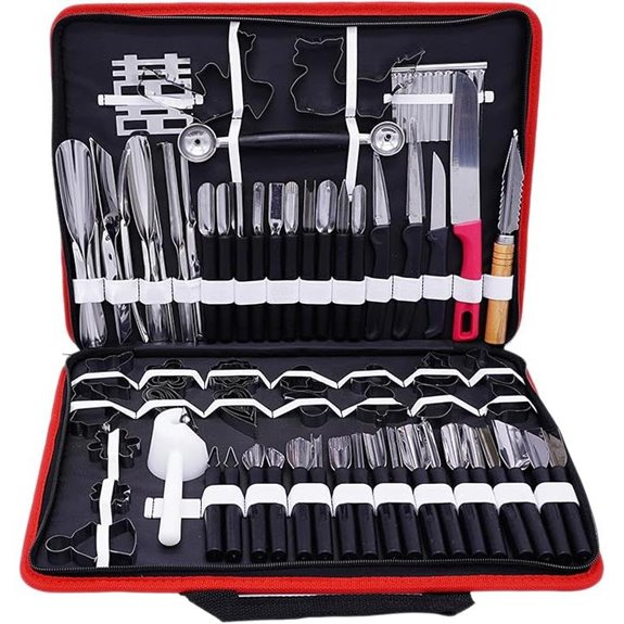 80pcs Kitchen Vegetable Carving & Peeling Tools Set