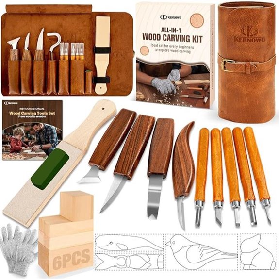 Wood Carving Kit with Tools & Accessories