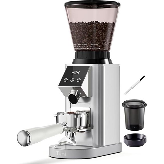 Tuni G1 Conical Burr Coffee Grinder with Timer