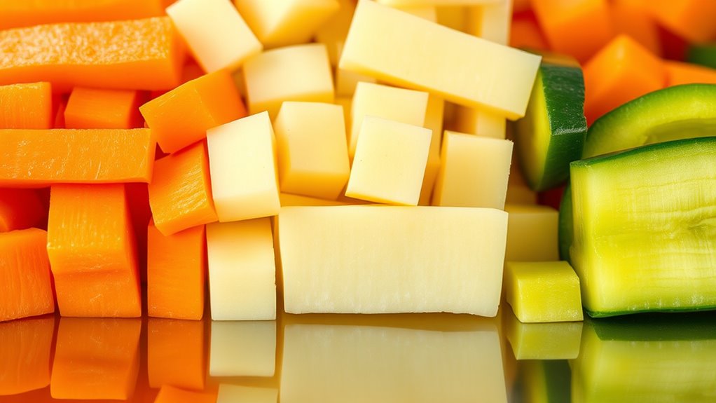 consistent precise vegetable cuts