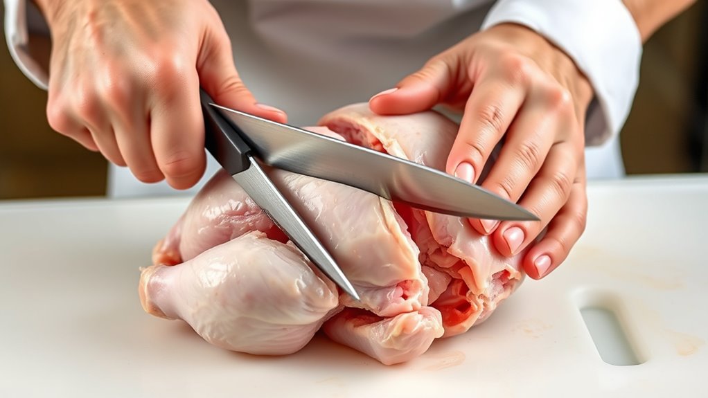 cut along backbone smoothly