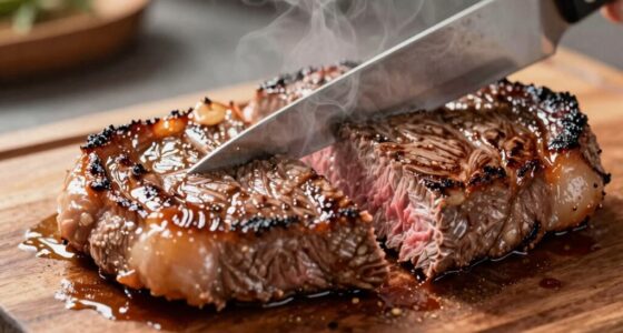 cut perpendicular to muscle fibers