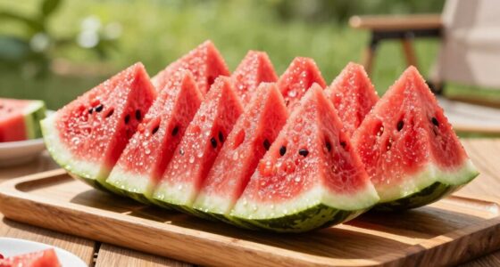 cut watermelon into sticks