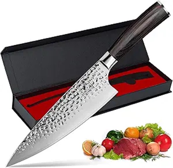 Imarku Damascus 8-Inch Chef Knife with Ergonomic Handle
