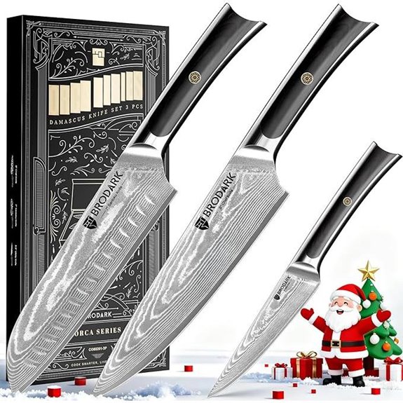 damascus chef knife set
