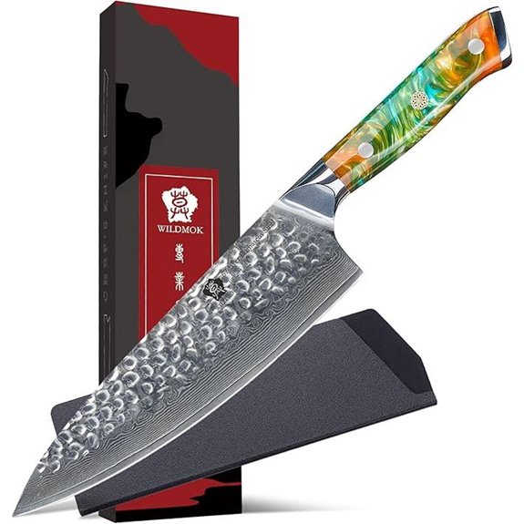 WILDMOK 8-Inch Damascus Japanese Chef Knife
