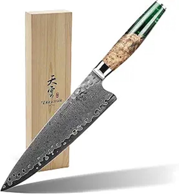Japanese Gyutou Chef Knife 8-Inch Damascus Steel