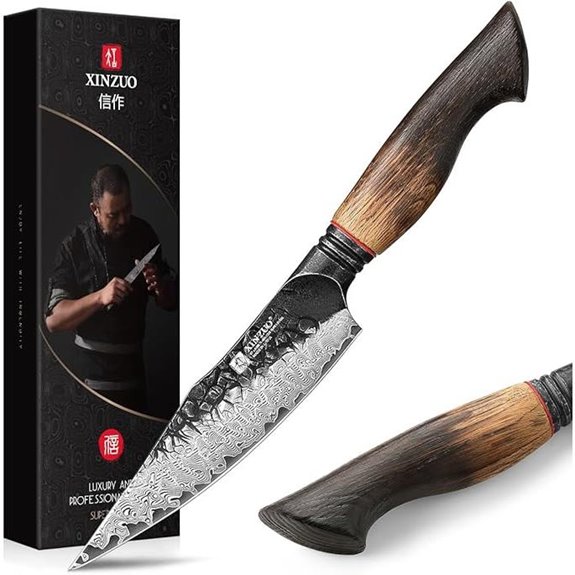 XINZUO 5.6 Damascus Steel Paring Knife