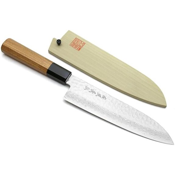 Yoshihiro VG10 Damascus Santoku Chef Knife