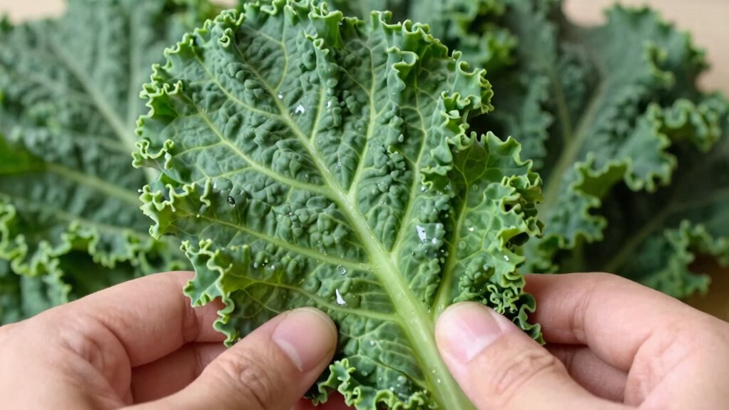 de stem kale easily