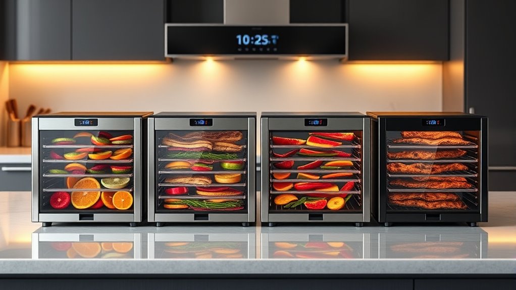 dehydrator features for efficiency