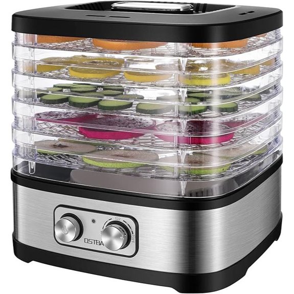 OSTBA Food Dehydrator with Temperature Control and Recipe Book