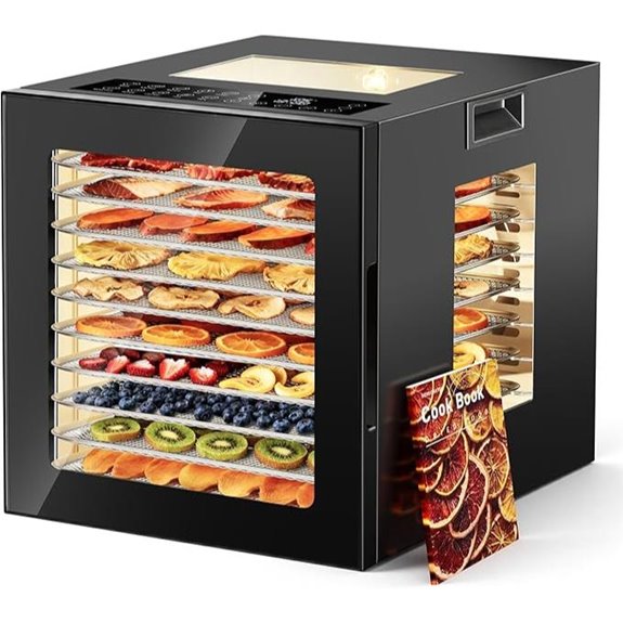 Manastin Food Dehydrator with 10 Trays and Timer