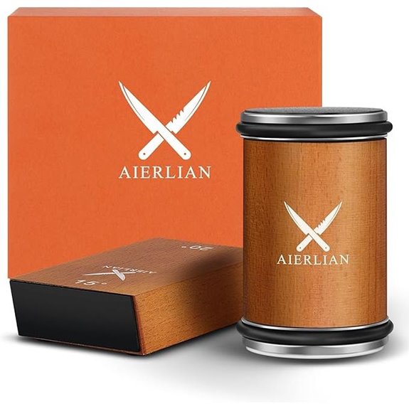 Rolling Knife Sharpener Kit with Diamonds and Ceramic