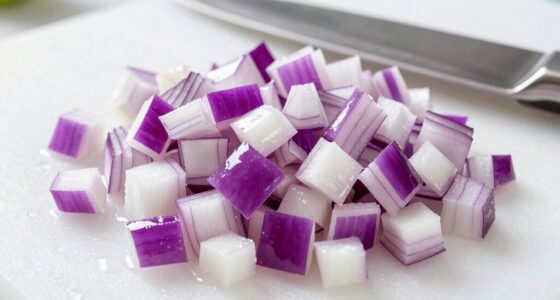 dice onions finely for crispness