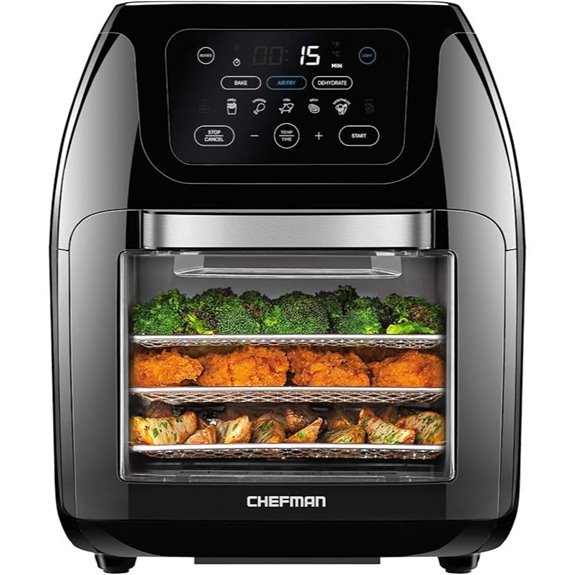 CHEFMAN Digital Air Fryer + Rotisserie 17 Presets