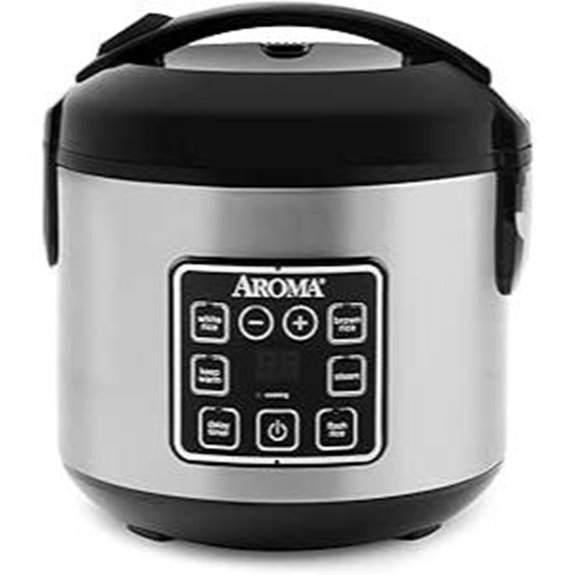 AROMA 4-Cup Digital Rice Cooker and Steamer