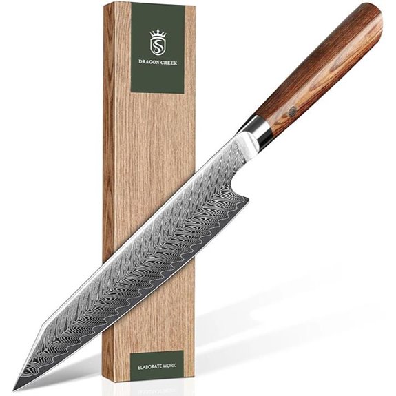 Dragon Creek Damascus Kiritsuke Chef Knife