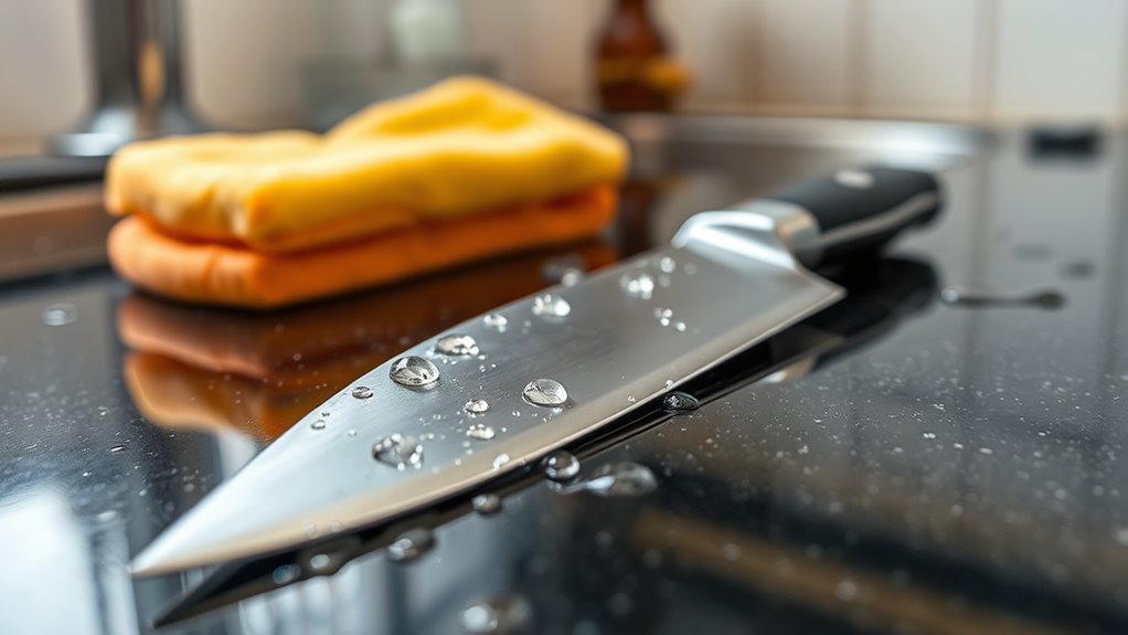 dry knives thoroughly regularly