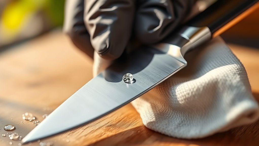 dry thoroughly to prevent rust