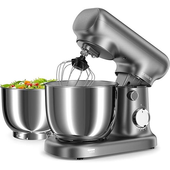 Dual Bowl Stand Mixer with 10-Speed Electric Power