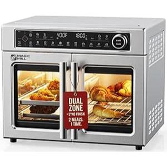Magic Mill 32QT Dual-Zone Air Fryer Toaster Oven