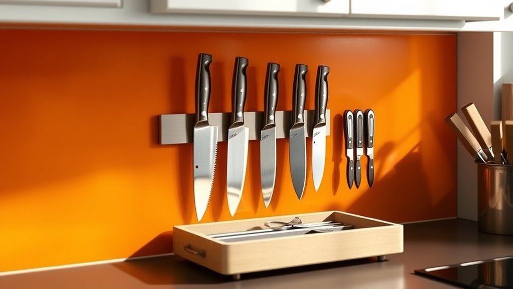 efficient space saving knife storage