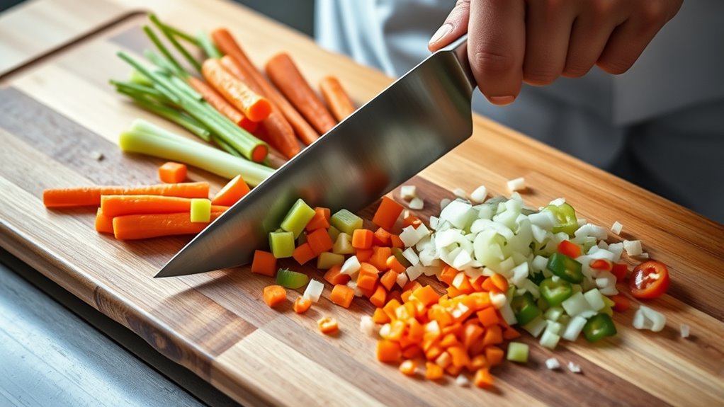 efficient vegetable chopping technique