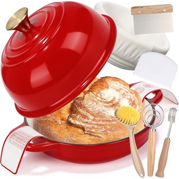 8-Piece Enameled Dutch Oven Baking Set