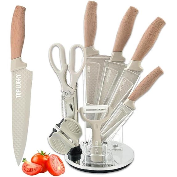 Wiztoynia 8-Piece Knife Set with Acrylic Block