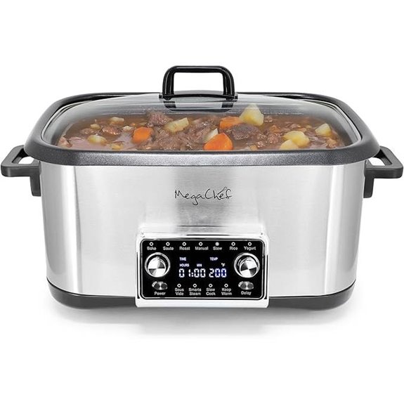 MegaChef 8 Quart 12-in-1 Programmable Multi Cooker