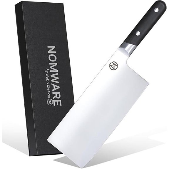 8 Vegetable Cleaver with Stainless Steel Blade