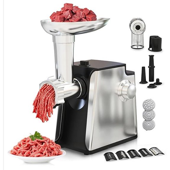 Electric Meat Grinder & Sausage Stuffer 4-in-1 Kit