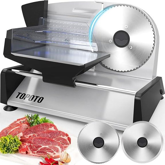 electric adjustable meat slicer