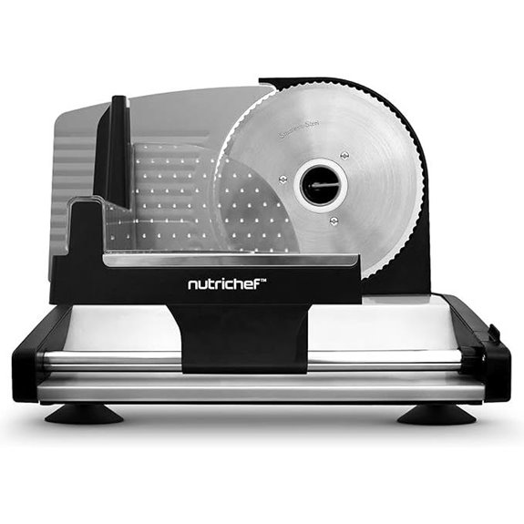 Nutrichef Electric Meat Slicer with Adjustable Thickness