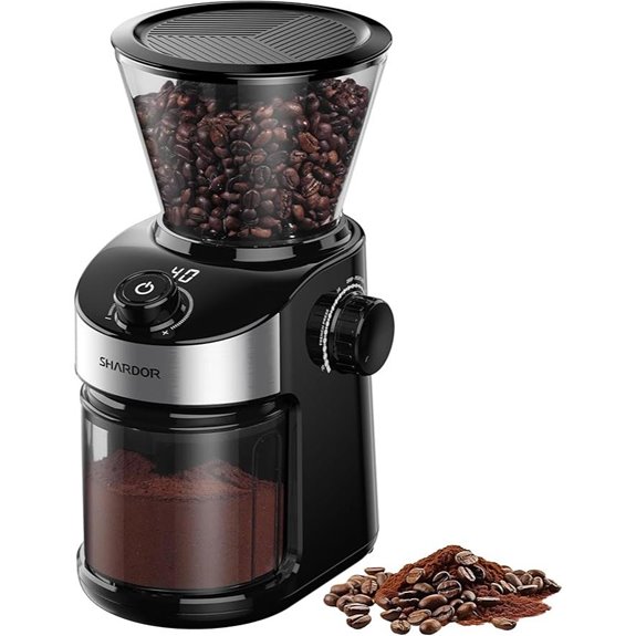 SHARDOR Electric Burr Coffee Grinder with Timer