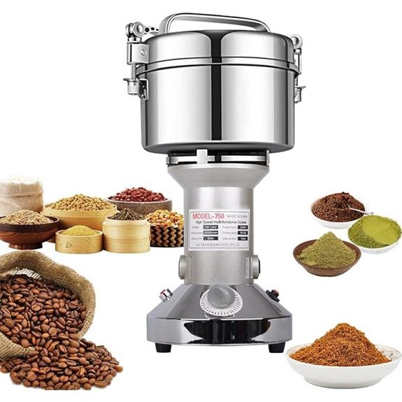 Electric Grain Mill Grinder for Cereals and Spices