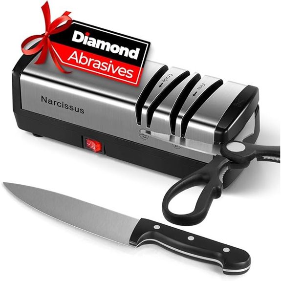 Narcissus Electric Knife Sharpener with Dust Collection