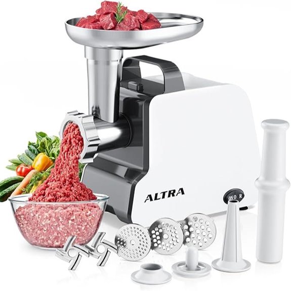 Electric Meat Grinder with Sausage Kit and Accessories