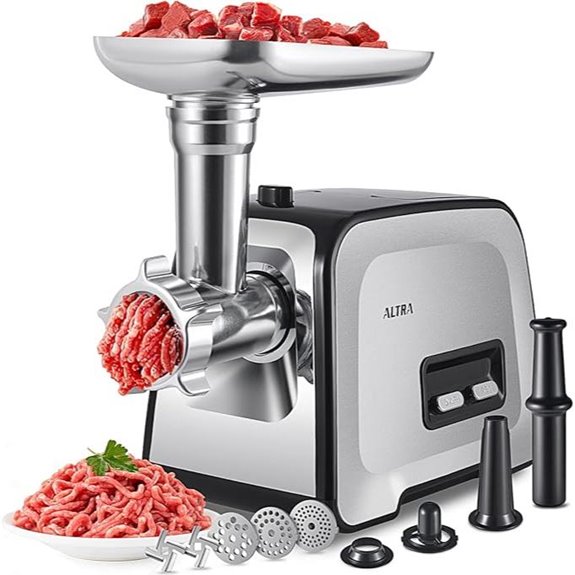 Electric Meat Grinder with Sausage & Kubbe Kit